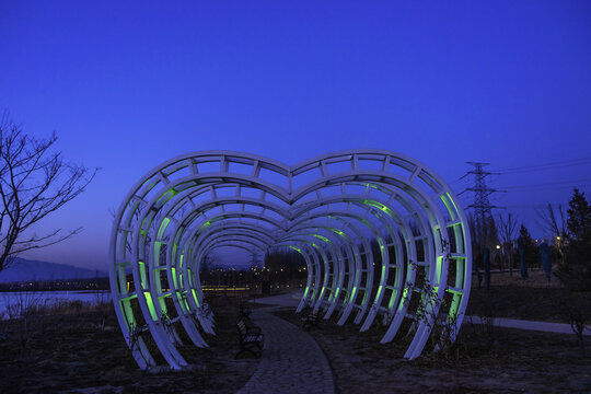 夜景公园恋爱圣地