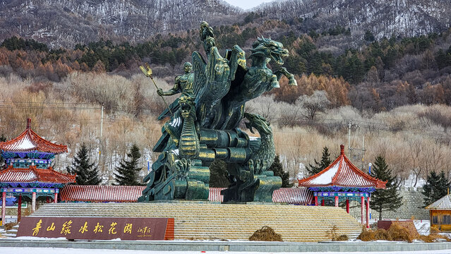 春节里的吉林市松花湖旅游景区