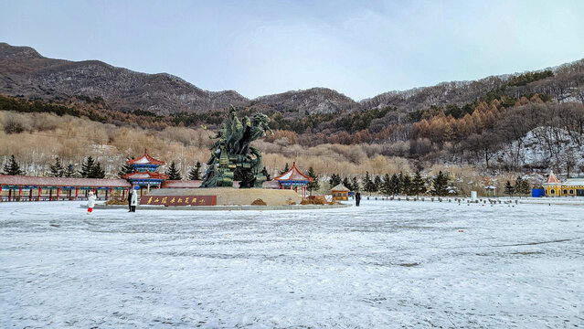 春节里的吉林市松花湖旅游景区