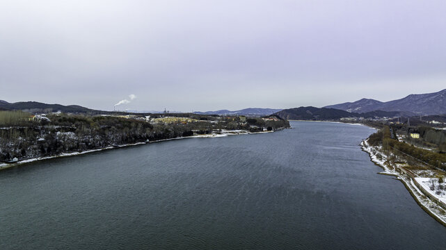 中国吉林市松花湖冬季风景