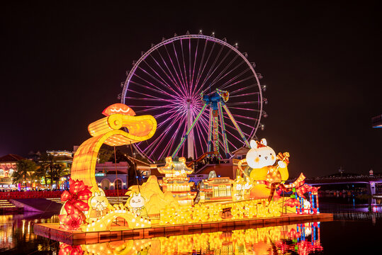 顺德欢乐海岸plus夜景