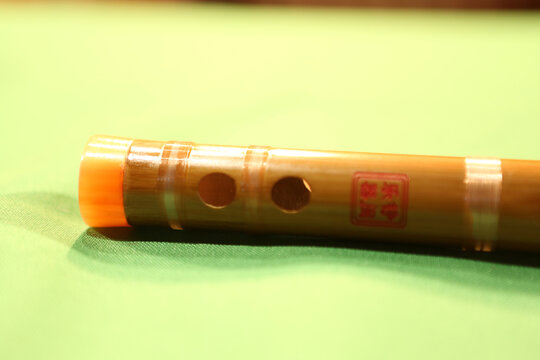 中国雅乐乐器竹笛的各部位细节