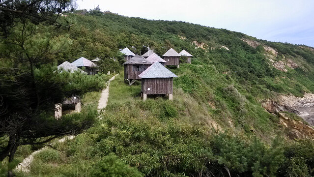 黑岛木屋近景