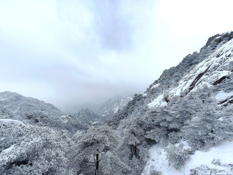 黄山雪景