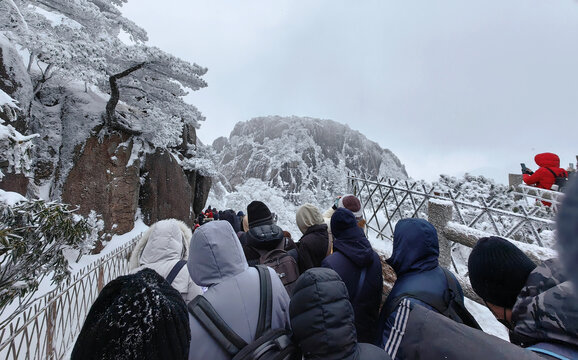 黄山雪景