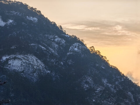 冬日黄山