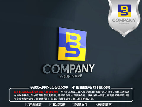 BS字母科技标志logo