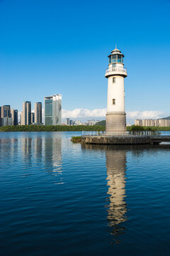 南沙明珠湾灯塔风景