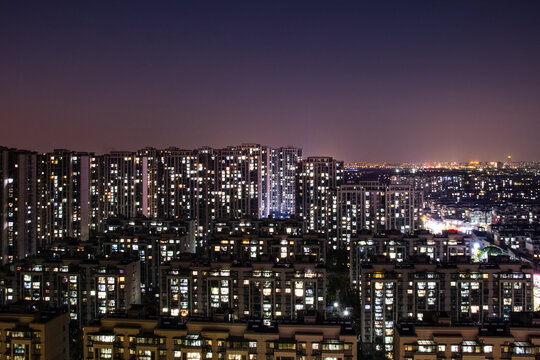 居民小区夜景