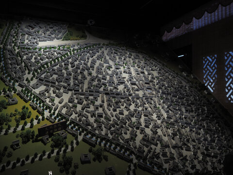 石屏古城立体模型图