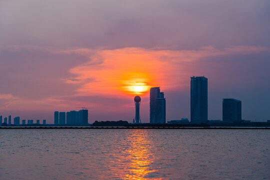 常州西太湖日落