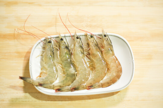 新鲜海虾