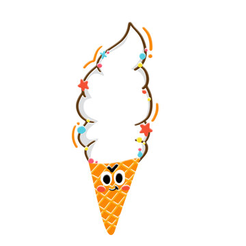 夏天冰淇淋对话框