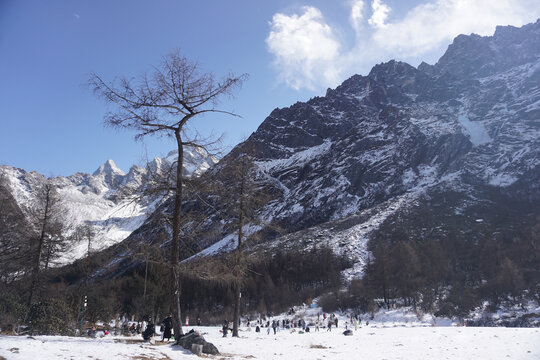 雪山雪景