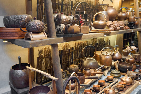 中式传统工艺品瓷器茶具