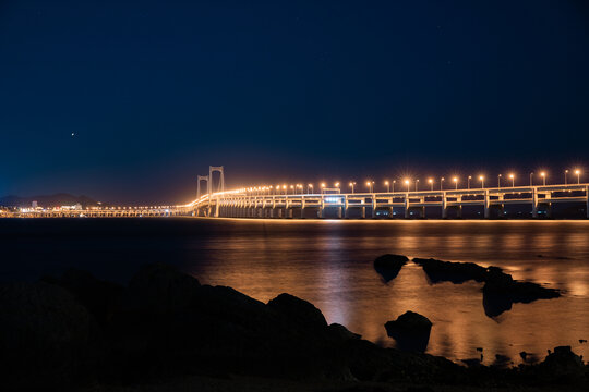 大连跨海大桥夜景