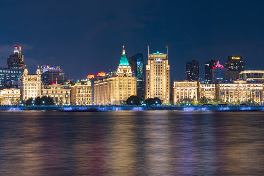 上海外滩夜景风光建筑