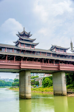 中国湖北恩施风雨桥