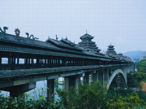 广西三江风雨桥