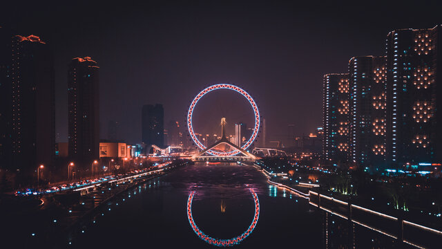 天津之眼元宵节夜景