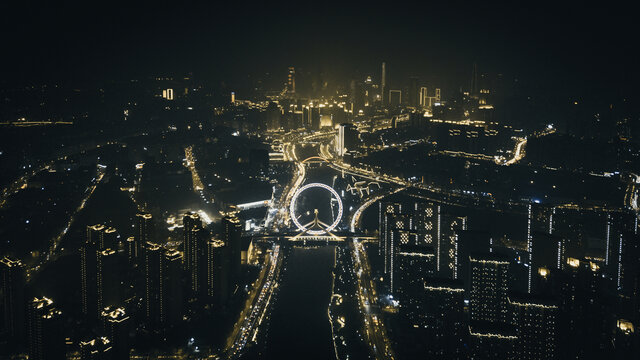 天津之眼元宵节夜景