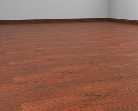 平铺棕色客厅木地板