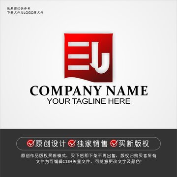 EJ标志EJ字母logo