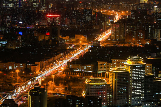 北京都市夜景