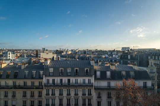巴黎城市房屋天际线