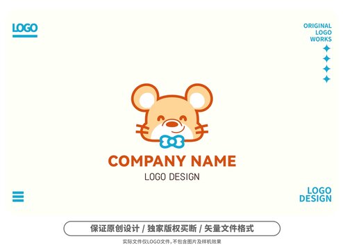 原创卡通老鼠logo