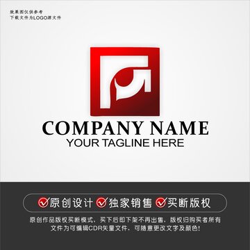 红色EP标志EP字母logo