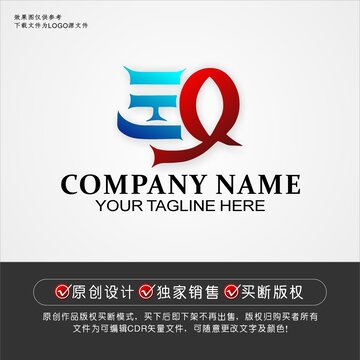 EQ标志EQ字母logo
