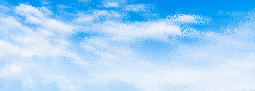 蓝天白云毛玻璃质感纹理背景