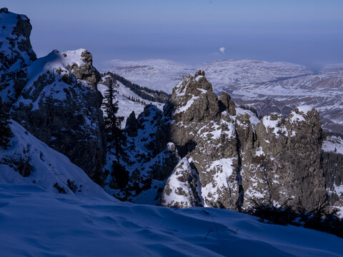 新疆天山雪山