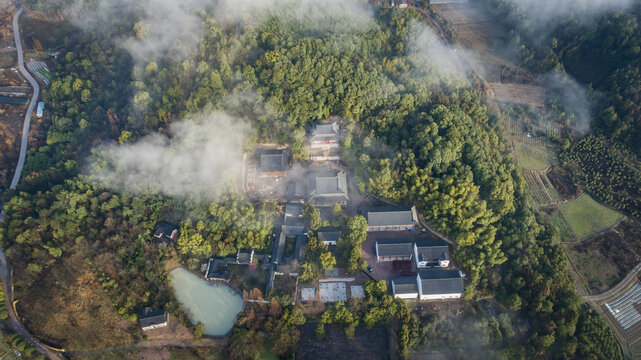 武义明招寺风光