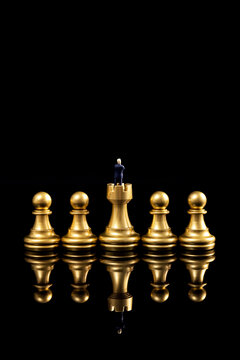 商务经济国际象棋创意图片