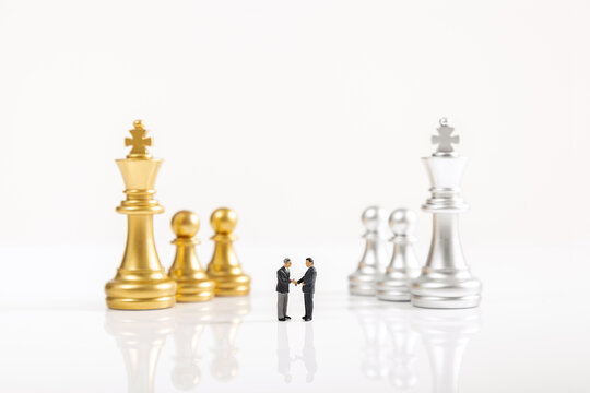 商务金融合作微缩创意图片