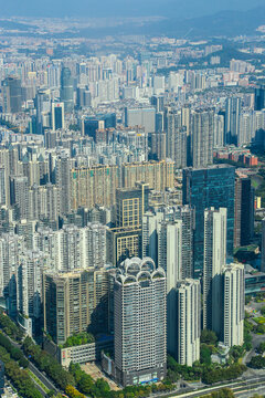 广州城市密集建筑