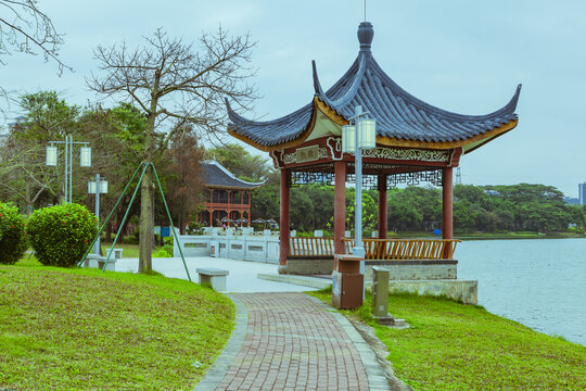 顺德顺峰山公园凯歌亭