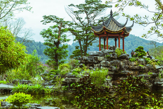 顺德顺峰山公园汀芷园清逸亭