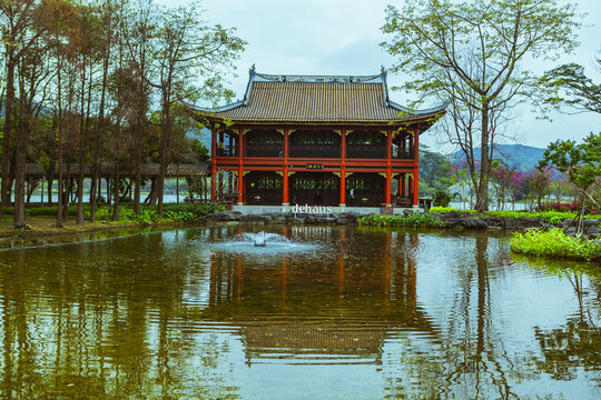 顺德顺峰山公园汀芷园汀芷楼