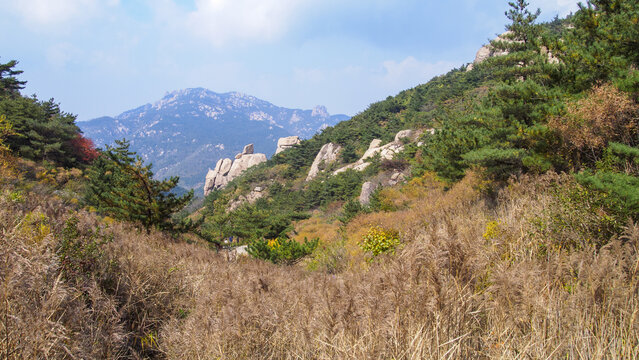 青岛崂山长涧峡谷风光