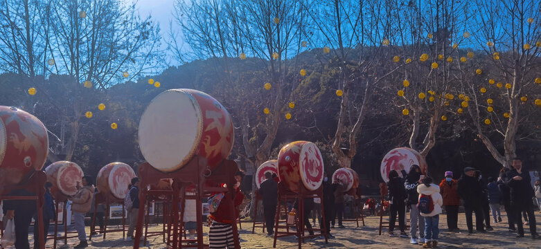 无锡惠山古镇节日氛围