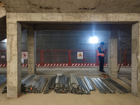 地铁建设施工现场