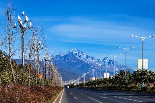 云南丽江玉龙雪山风光