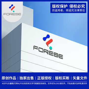 字母F英文logo设计