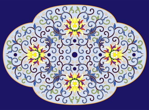 缠枝莲花纹
