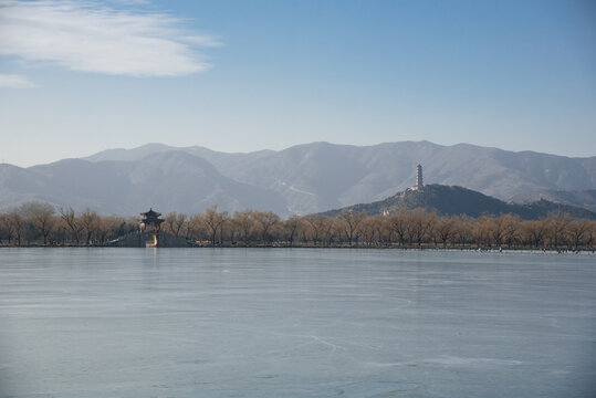 颐和园昆明湖冬景