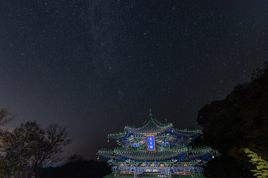 山寺星空