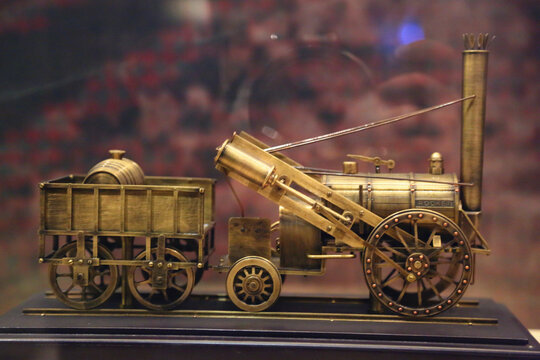 英国火箭号蒸汽机车模型